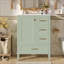 Meuble-lavabo de salle de bain avec lavabo en céramique, armoire autoportante moderne avec porte à fermeture en douceur, tiroir profond, tiroir peu profond et tiroir large pour un rangement peu encombrant-130490430