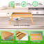 Ensemble de 2 tables-lits en bambou avec pieds pliables