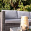 Luzi 4 Seater Rattan Garden Corner Sofa Set with LED Premium Parasol - Weave-904285186