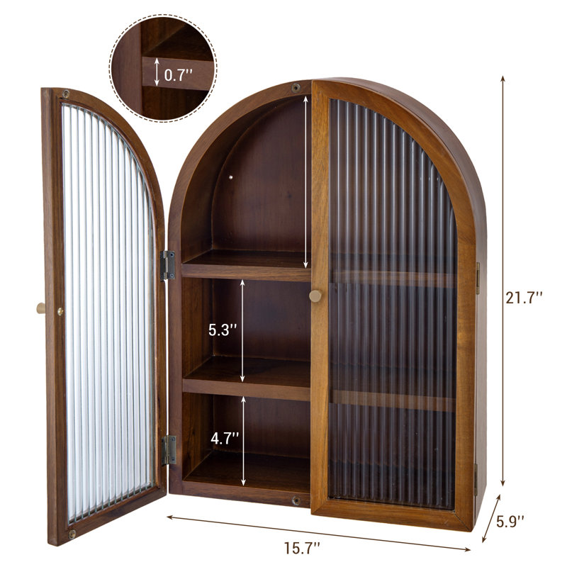 40cm x 55cm Wall Mounted Required Medicine Cabinet