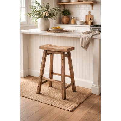 Alessandro Counter Stool with Solid Wood Frame