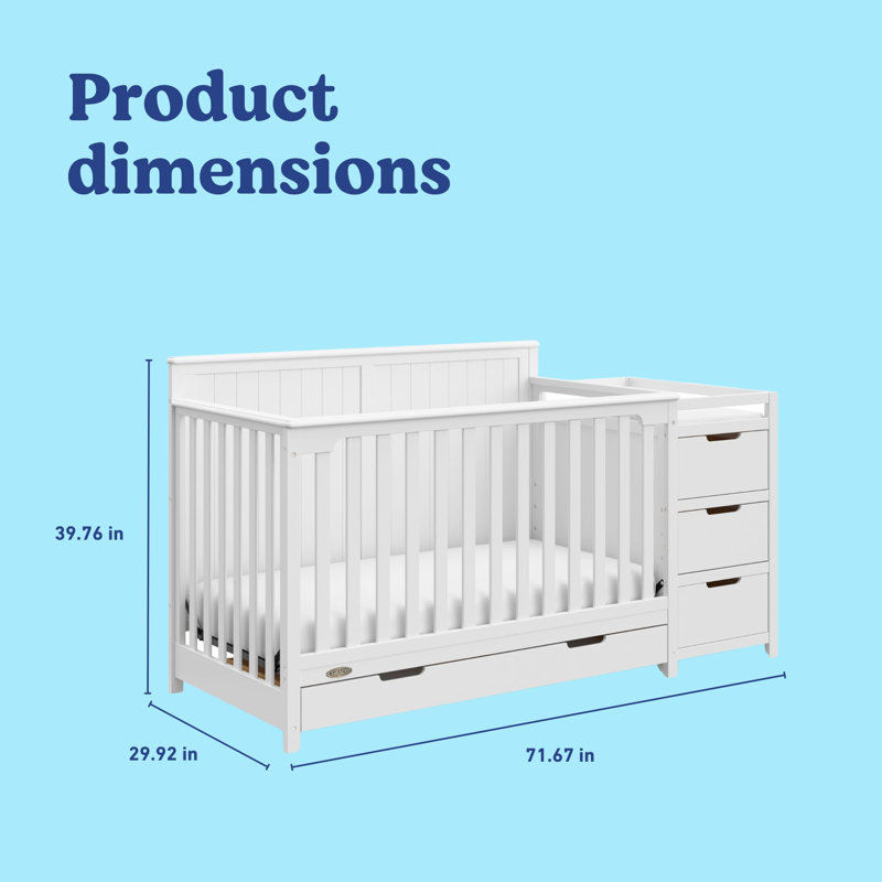 Graco Hadley Wood Crib With Changing Table Crib With Changing