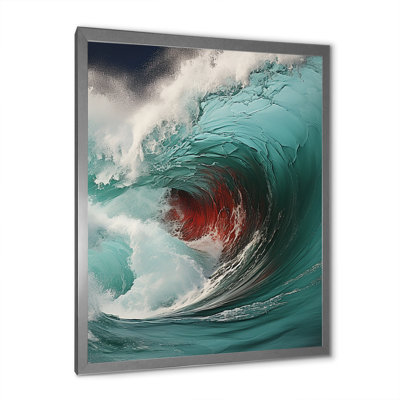 «Red Green Wave», impression sur toile