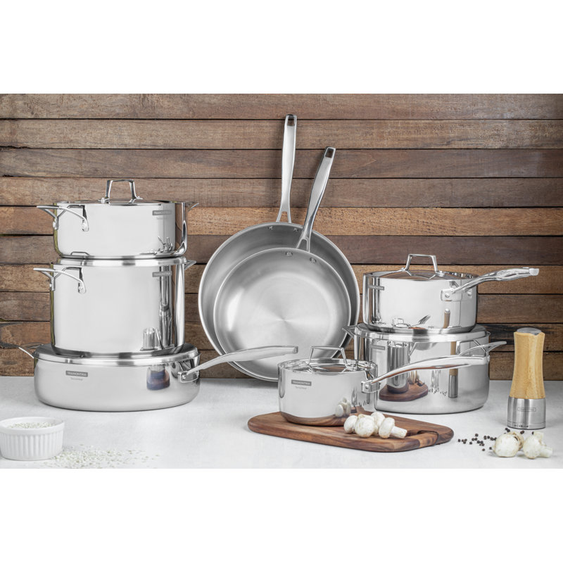 8 - Piece Stainless Steel Cookware Set