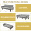 Lit double / futon double rembourré de 73,62 po pour lit double, canapé-lit convertible moderne avec accoudoirs réglables pour studio, appartement, bureau, petit espace, salon compact-527133518
