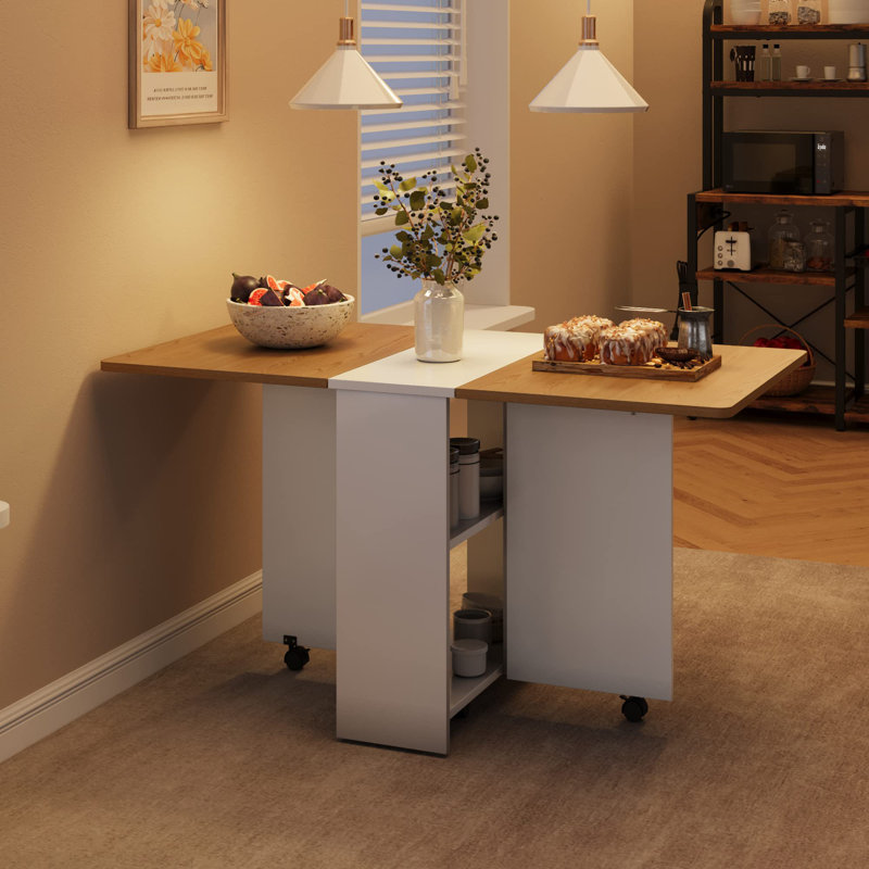 Daejuan Dining Table, Pear Wood/White, 29.5" H x 23.6" L x 47.2" D