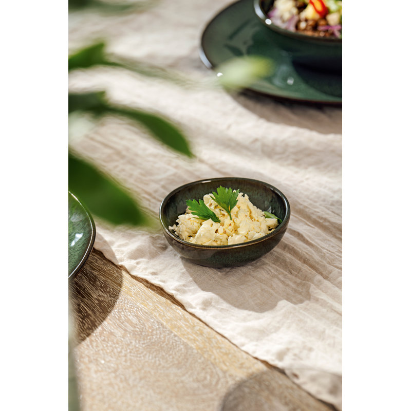Petit bol Villeroy & Boch Lave Vert, lavable au lave-vaisselle et au micro-ondes pour les noix et les collations, dans un look fait à la main, glacis réactif, faïence, 4 x 4 x 1,25 po, vert, capacité de 2 oz