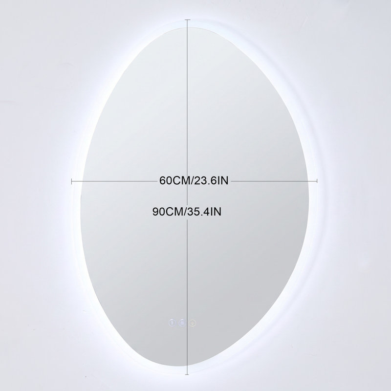 Glass Novelty Mirror Set