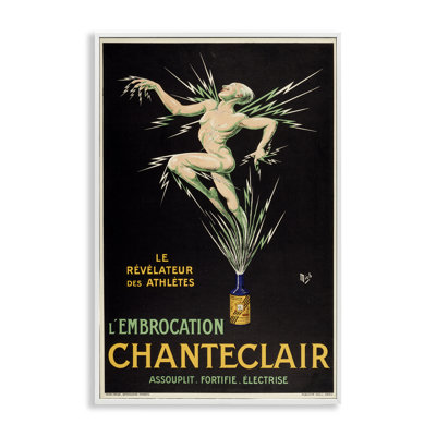 Giclée rétro encadrée de vin Chanteclair, design par Marcus Jules