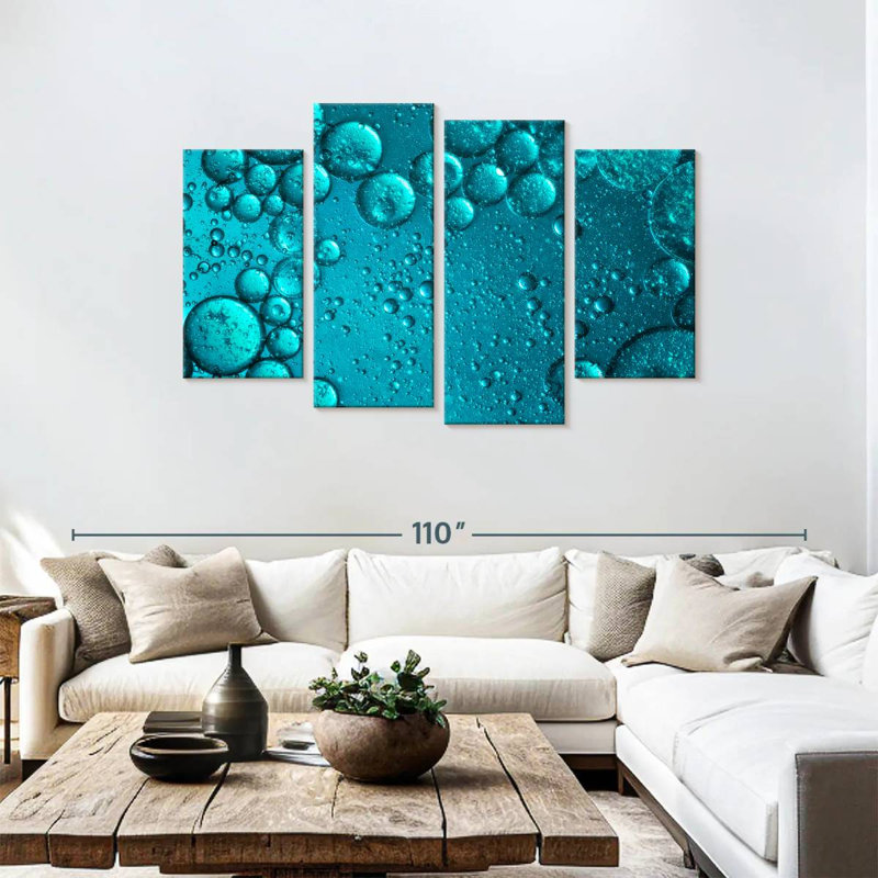 Avery Blue Colored Bubbles, 48" H x 75" W