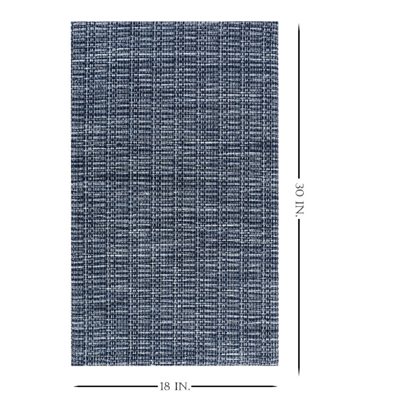 Woodcliff Water Resistant Anti-Fatigue Non-Skid Kitchen Mat, Blue