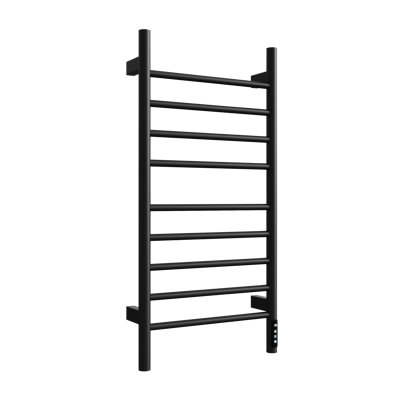 Wall Mount Electric Towel Warmer 9 Bars Heated Towel Rack