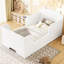 Lit blanc en forme d'ours pour 3 à 6 ans, matériau en bois de pin, profil bas, culture autoformée à 6 ans, structure de plancher, autonomie de conception debout, assemblage simple-1101902823-1101902841