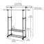 Genoveva Adjustable Rolling Clothing Rack