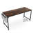 17 Stories Set Of 2 Meeting Room Desk With Charging Station & Headphone Hook Metal Frame Brown