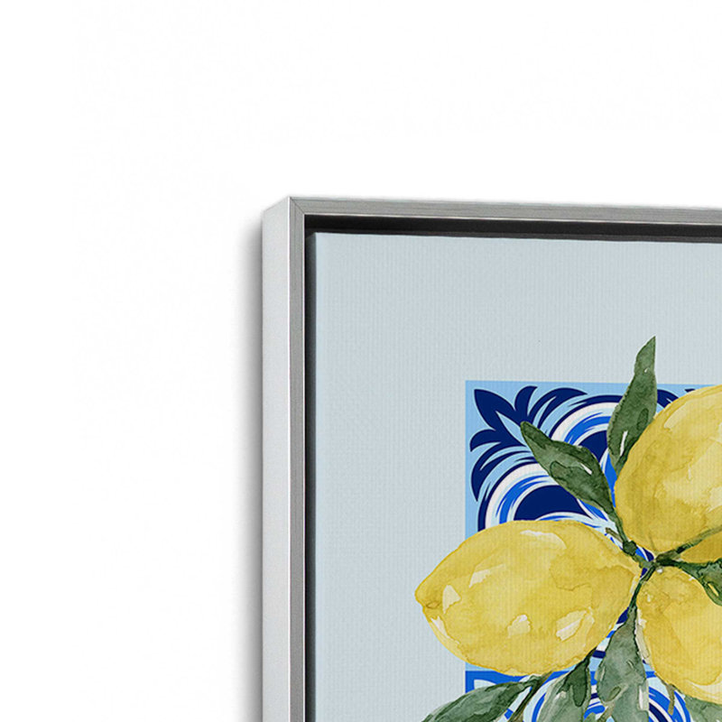 Impression sur toile marocaine Tile and Lemon, Chrome poli, H 18,75 po x l 12,75 po