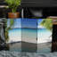 72" x 63" Double Sided Ocean 4 Panel Room Divider-897734316