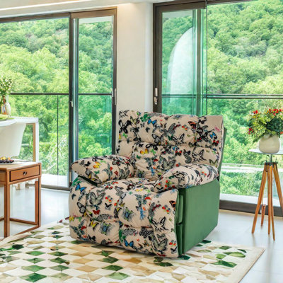 Tahiri Upholstered Swivel Recliner