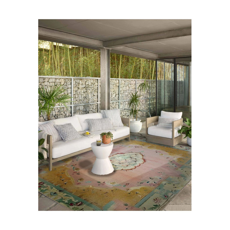 Tapis lavable à la machine Vintage, Sous-tapis carré 3 pi 3 po inclus