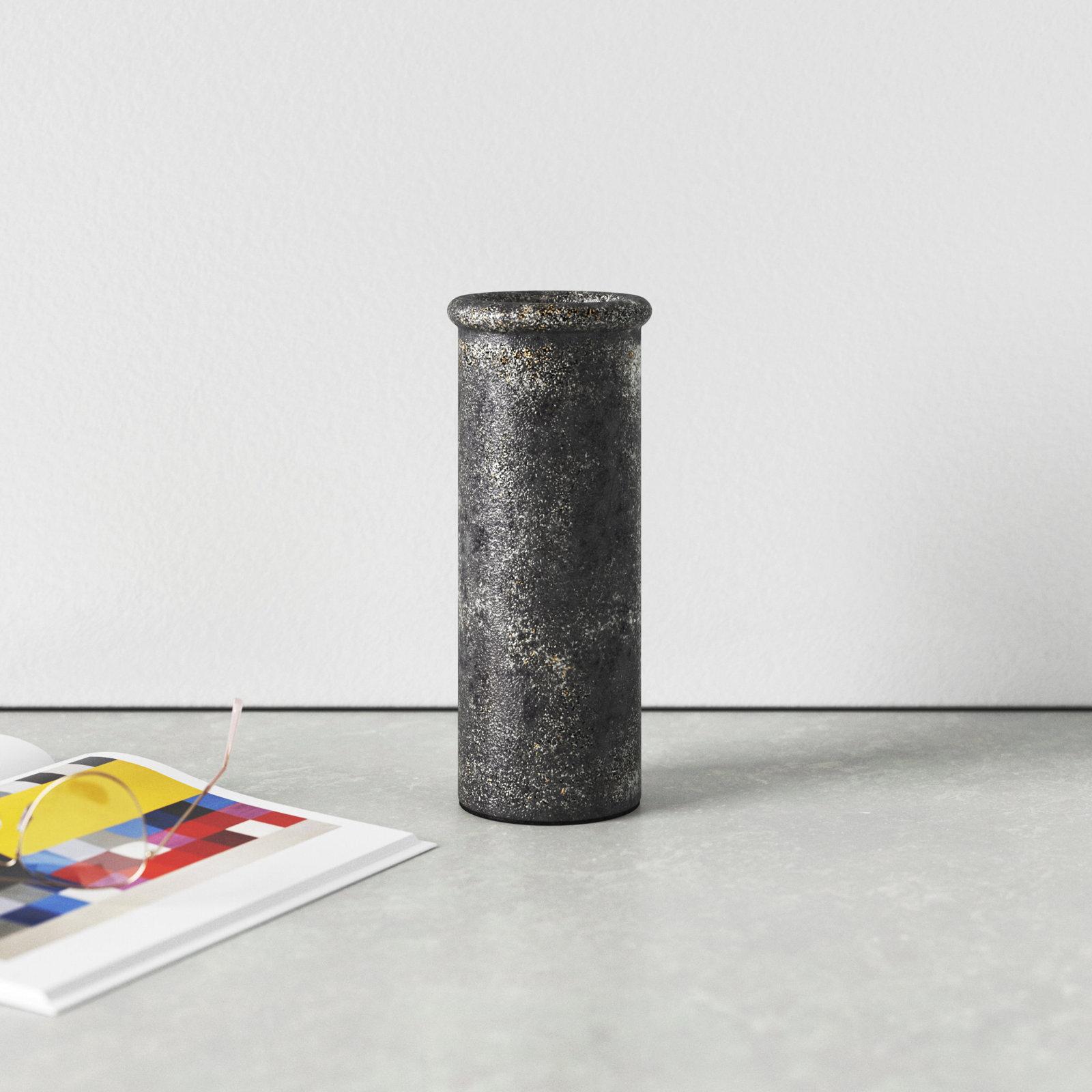Varick Ceramic Table Vase, 9.8" H x 4" W x 4" D