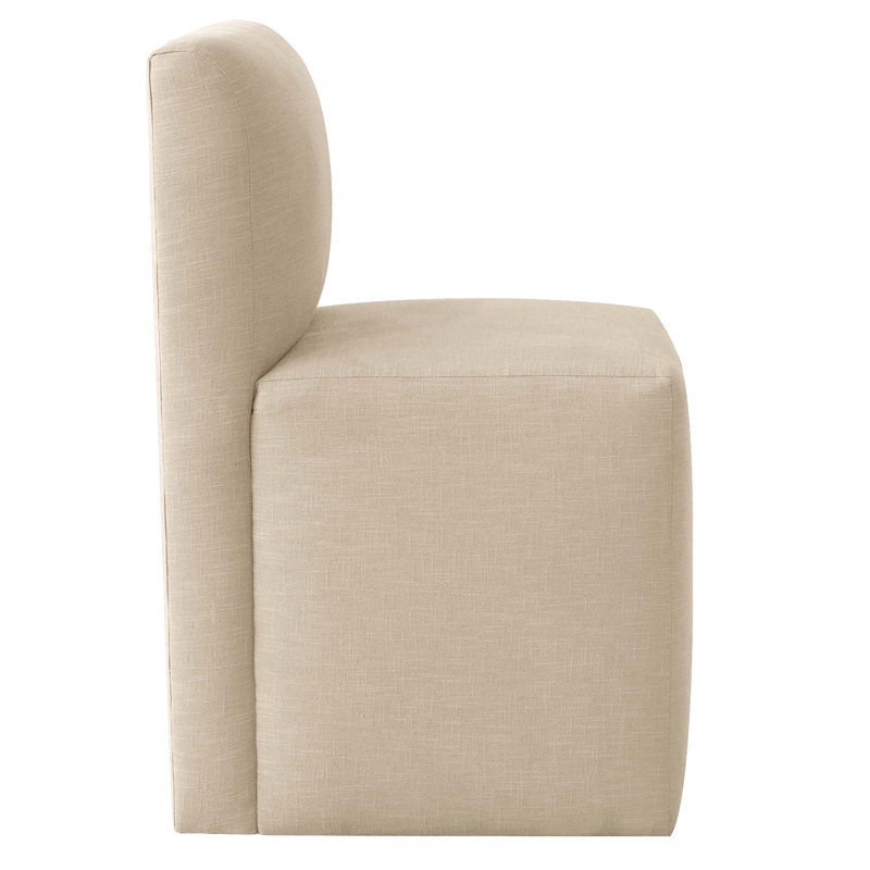 Mendy Upholstered Dining Chair, Classic Linen Linen