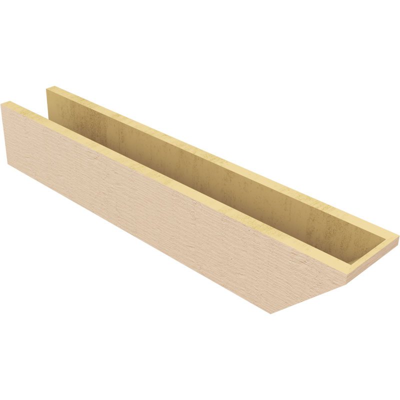 Queue de chevron Concord Woodgrain TimberThane, brun clair apprêté, H 9 po x l 39 po x P 9 po