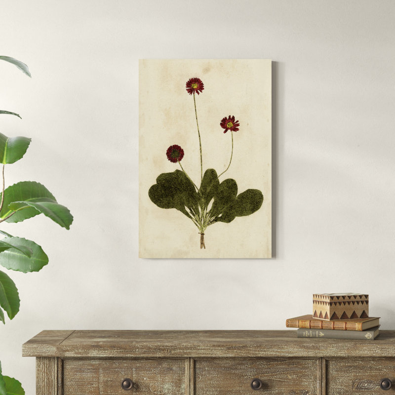 «Botanical Impression III», peinture sur toile, H 30 po x l 20 po