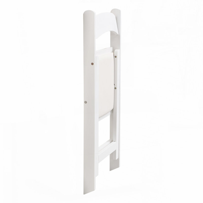 4-Piece Folding Chair, White