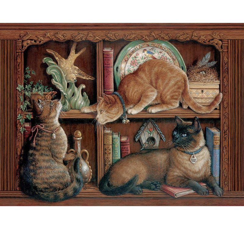 "Lark Manor ™", Kruskamp, art sur toile tendue de la galerie Janet: The Birdwatchers, H 36 po x l 47 po
