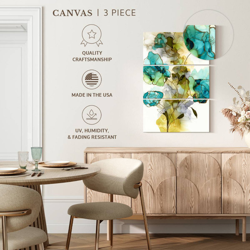 Avery Flower Facets II, 57" H x 36" W