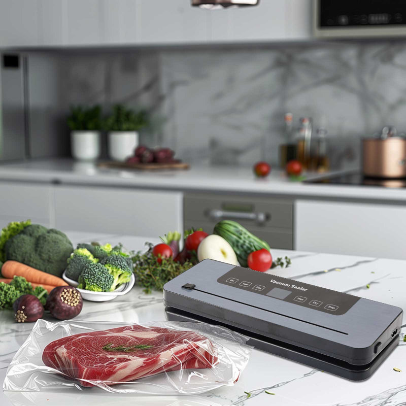 6-in-1 Food Vacuum Sealer Machine with Cutter Food Vacuum Sealer for Dry or Moist Food