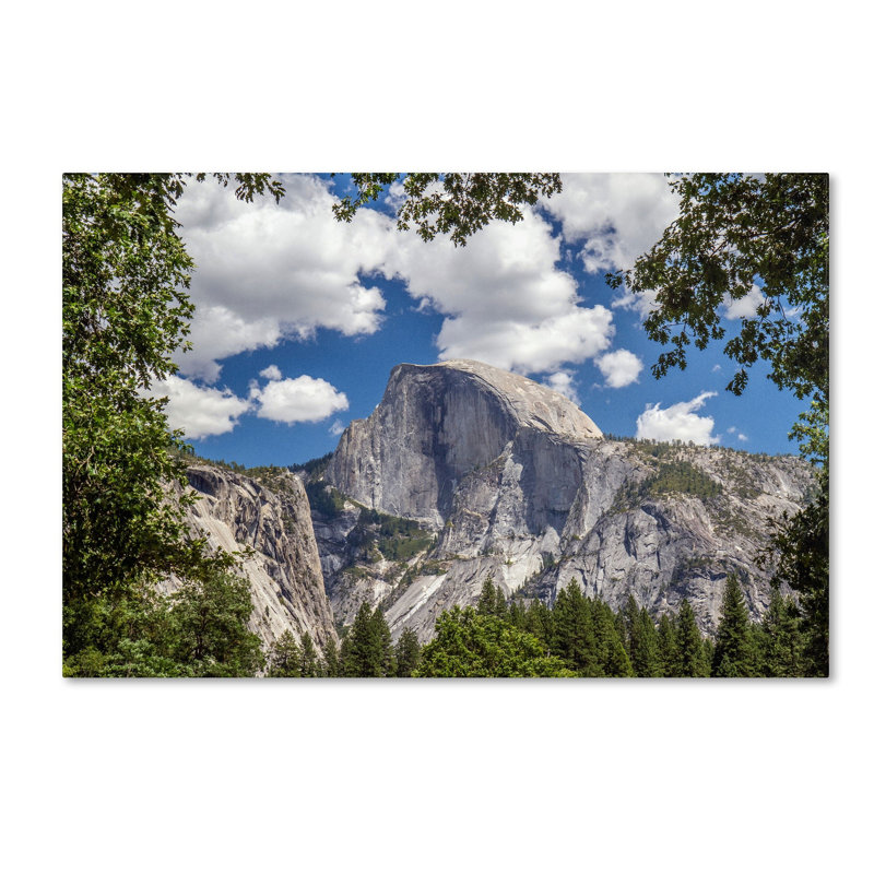 «Yosemite Half Dome» par Pierre Leclerc - reproduction de photo sur toile, H 12 po x l 19 po x P 2 po