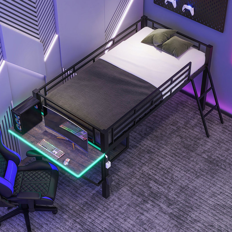 Lit mezzanine avec bureau Cedriana