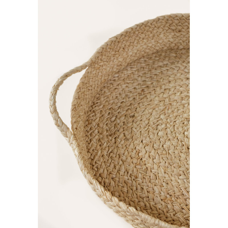 Braided Raffia Tray