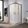 36"D x 36"W x 72"H Framed Square Shower Enclosure, Corner Shower Enclosure with 1/4"Clear Tempered Glass