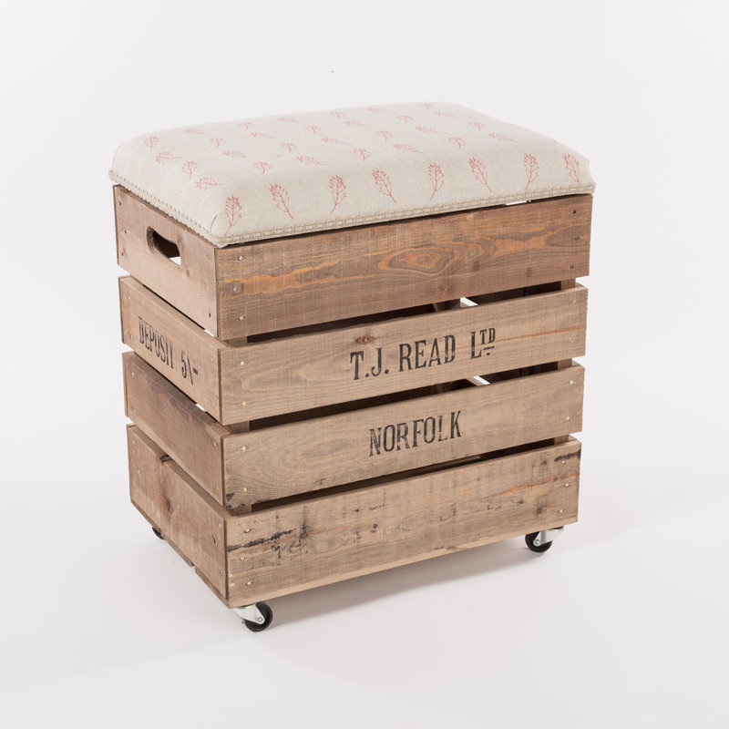 Tarrytown Upholstered Counter Stool with Solid Wood Frame, Red Fern