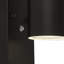 Rusland Black 15cm H Outdoor Armed Sconce with Dusk to Dawn