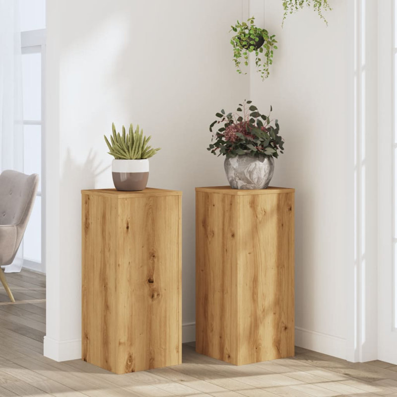 Plant Stand - Set of 2, Artisan Oak