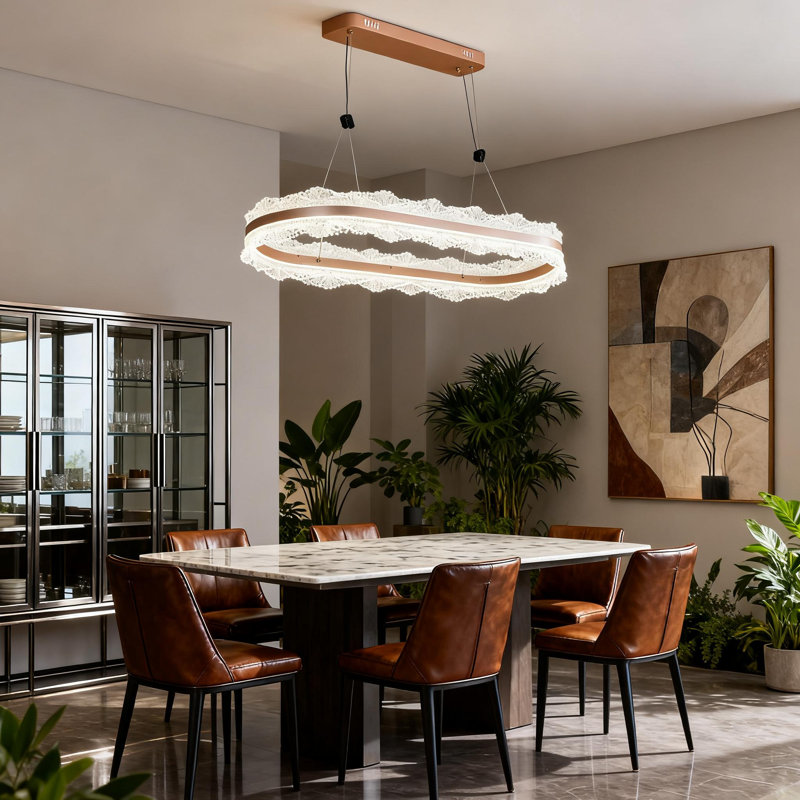 Modern Glamour Wave Chandelier