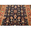 Tapis bleu marine en laine et soie 5 x 7