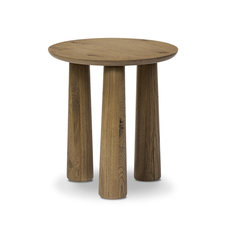 Cooper Solid Wood End Table, Drifted Oak