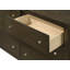 Commode 6 tiroirs cacao foncé