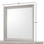 Miroir carré gris