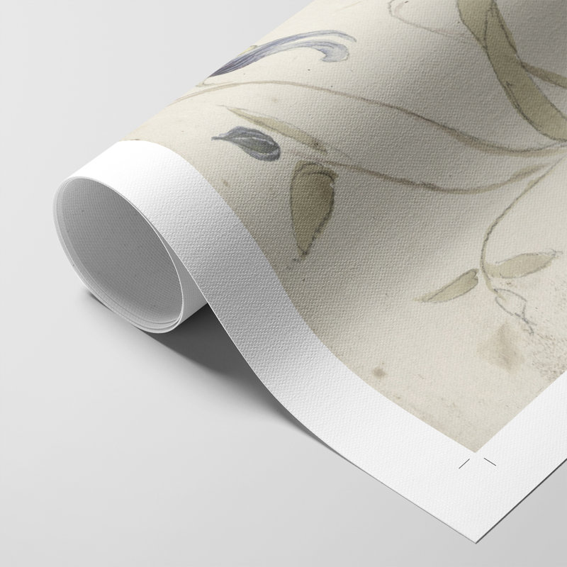 Imprimé floral rétro CCXVII - Reproduction de toile seulement - NON-CADRE