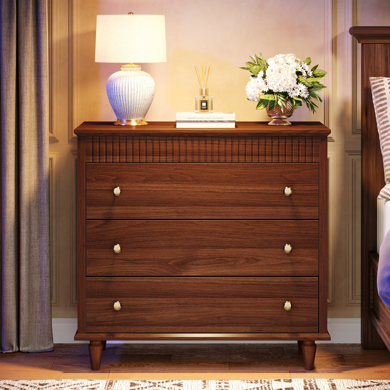 Oversized 3-Drawer Nightstand