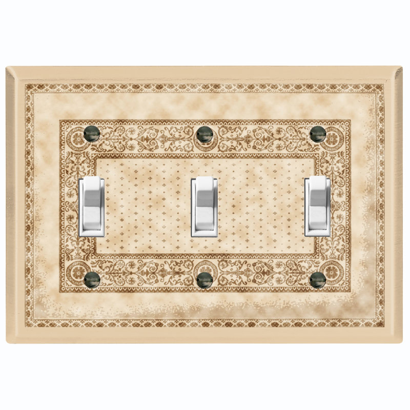 Plaque murale à 3 bandes Elegant, Beige