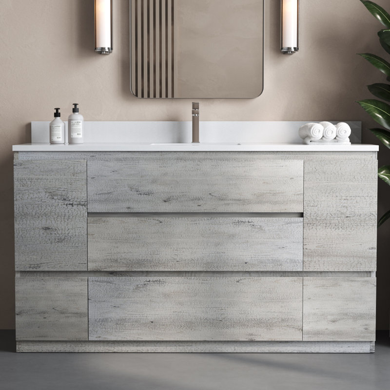Vamo x 20 po Meuble-lavabo simple, Gris