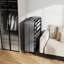 Lit d'appoint portatif avec rangement, cadre en acier de 190 cm, lit d'appoint compact et moderne pour la maison.