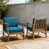 Bleu - 2 chaises
