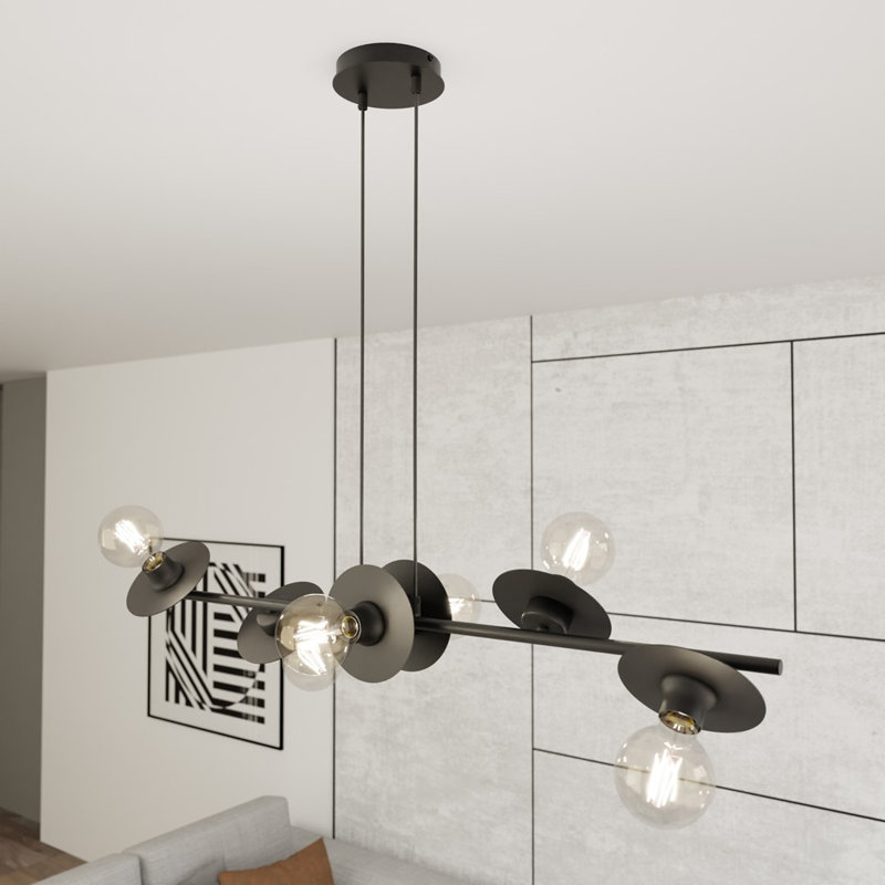 Dashun 6 - Light Matte Black Pendant, Matte Black